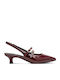 Pumps aus Burgundischem Lackleder