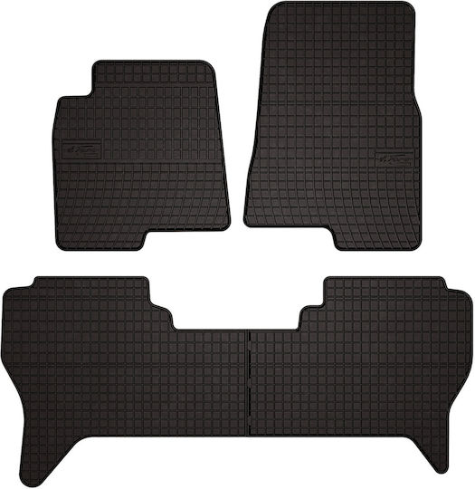 Rubber Car Mats Mitsubishi Pajero Iii Off-road 1999-2006 Black Fitted