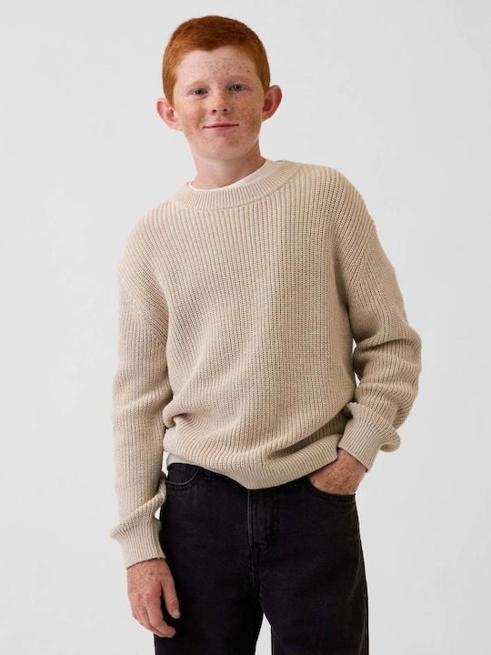 GAP Kids Long-Sleeved Beige Sweater