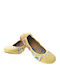 Kids Ballerinas With Hoop & Loop Closure Yellow