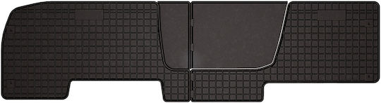 Rubber Car Mats Renault Trafic Ii Van 2nd Row 2001-2014 Black Fitted