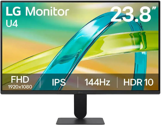 LG U4 IPS HDR Monitor 23.8" FHD 1920x1080 144Hz με Χρόνο Απόκρισης 1ms GTG