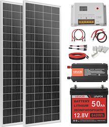 Vevor 12VLWTYNTJ126VI94001V2 Monocristalină 200W 12V Vevor 12VLWTYNTJ126VI94001V2 Monocristalină 200W 12V
