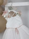 Bambolino Ilektra Ecru Baptism Dress from Tulle