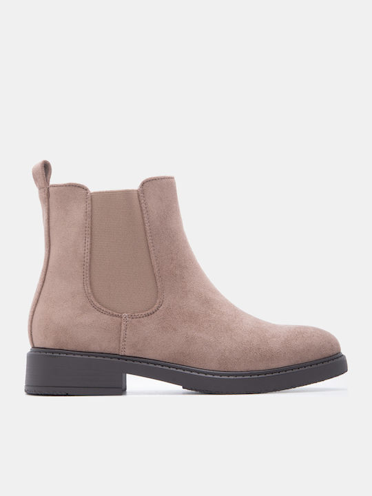 Luigi Suede Damen Stiefeletten Beige