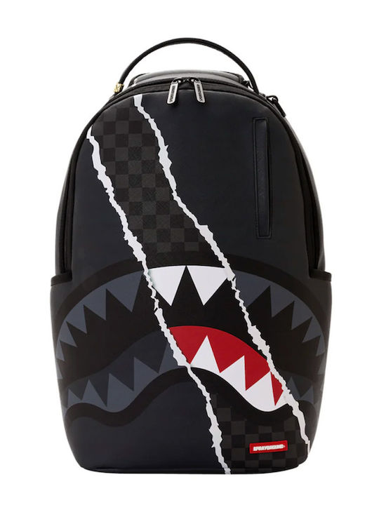 Sprayground de Spate Center Rip Revealing Gri Check Sprayground de Spate Center Rip Revealing Gri Check