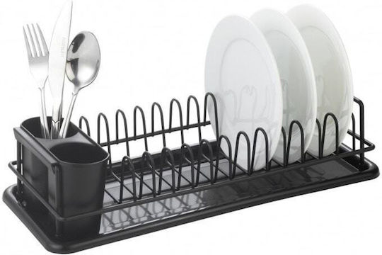 Rosberg Geschirrabtropfer & Abtropfgitter Kunststoff Schwarz 41.5x17.5x9.5cm