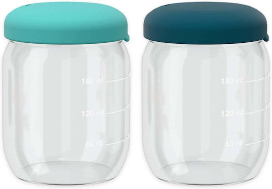 Ekobo Kinderlebensmittelbehälter Abendessen-Set 0.18Liter Blau Abyss / Lagoon