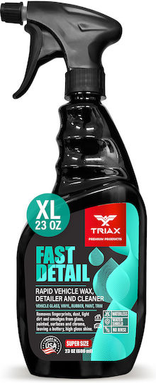 Triax Fast Detail Quick Cleaning Maintenance Solution Vehicles 680 Ml