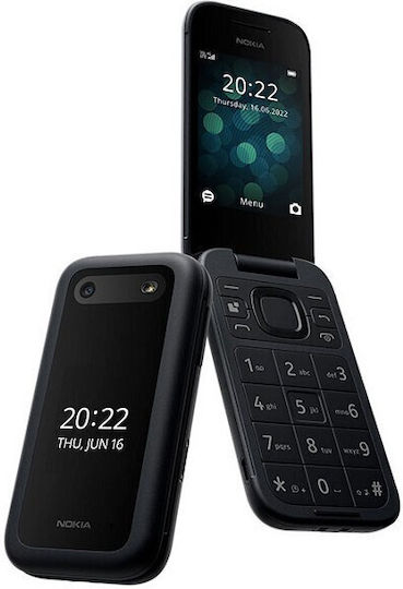 Nokia 2660 Flip Dual Sim Handy Hüllen Mit Griechischem Menü Schwarz