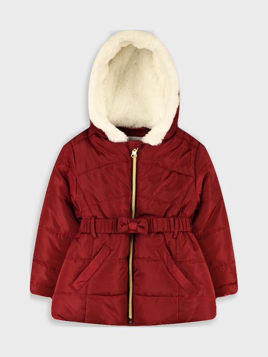 Energiers Cherry Kids Quilted Short Jacket with...