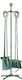 Metallotechniki Fireplace Tool Set With Silver Stand Holder