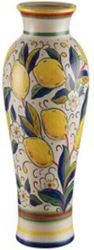 Eurolamp Dekorative Keramik Vase Beiges 21x21xH46,5cm