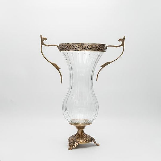 Eurolamp Eurolamp Dekorative Glasvase Transparent 27x16xH38cm
