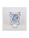 Eurolamp Dekorative Keramik Vase Blau 22,5x14xH31cm