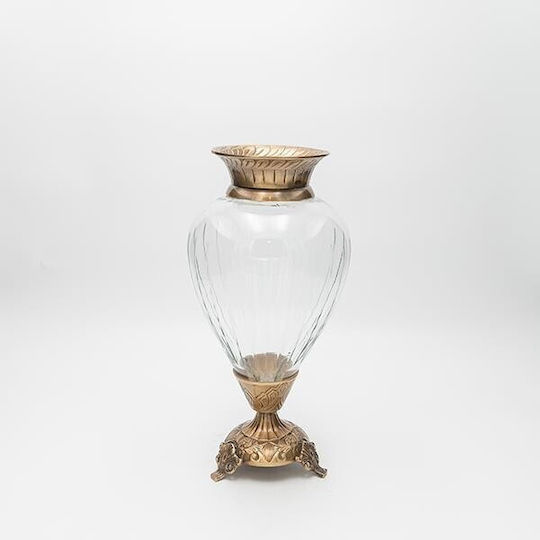 Eurolamp Eurolamp Dekorative Glasvase Transparente 17x17xH33cm