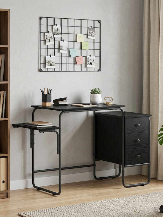 Birou Secretar Din Lemn Stejar Negru 120x50x75cm