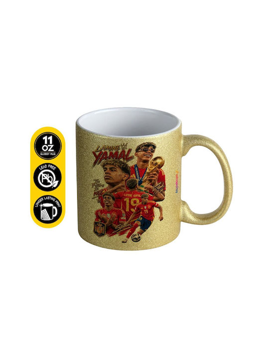 Koupakoupa Lamine Yamal Ceramic Mug Gold 330ml