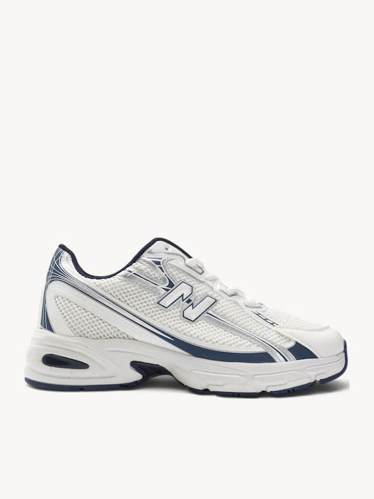 Weiße Chunky Sneakers Mit Schichtpaneelen Κ Gef...