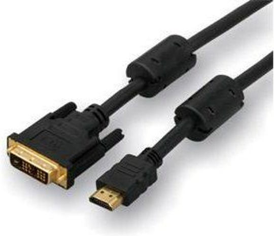Logo DVI-D мъжки - HDMI мъжки 3м Черен