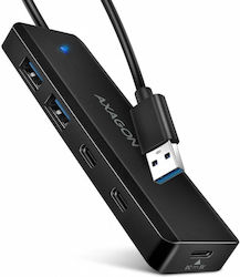 Axagon USB Hub 4 Θυρών (USB-A / USB-C) HUE-C2A Axagon USB Hub 4 Θυρών (USB-A / USB-C) HUE-C2A