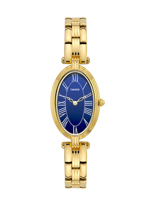 Breeze Women's Battery Watch with Gold Steel Bracelet