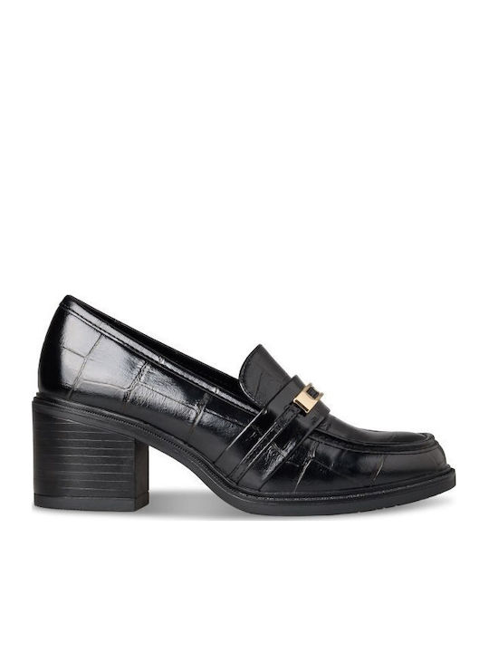 Envie Shoes Мокасини Обувки На Ток Черни