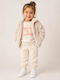 Kids Sweatpants Set Beige 3 Pieces