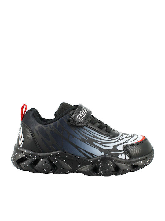 Παιδικά Sneakers με Φωτάκια Μαύρα