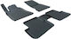 Autopataki Car Mats Set Front and Back 4 Pieces Raised Sides for Mercedes-Benz A Class 2012-2018 Black