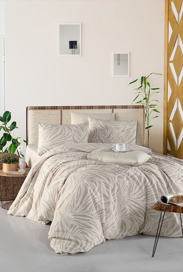 Mc Decor Zebra Σετ Υπέρδιπλο 4τμχ 240x260εκ.