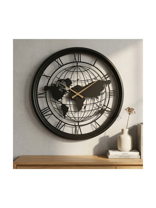 Keskor Keskor Wall Clock Metallic Black Ø40cm
