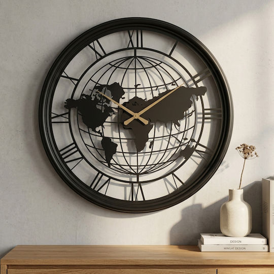 Keskor Keskor Wall Clock Metallic Black Ø40cm