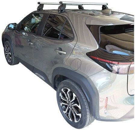 Mp.to.029/mb-alu Комплект Таванни Стелки За Автомобил Toyota Yaris Cross Xp210 5d 2020+ Алуминий Menabo Al1-3360/μβ-fix077g