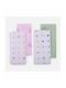 Nef-Nef Homeware Set Baby Cradle Sheets Cotton Baby Dots Ecru 70x70cm 2pcs