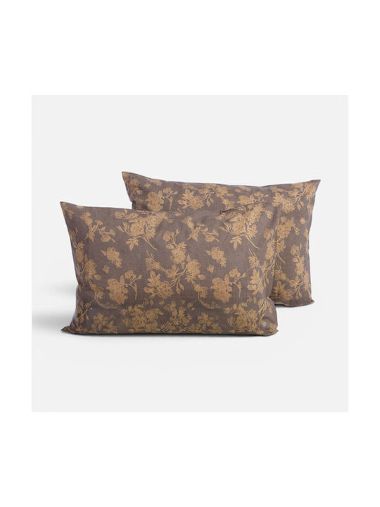 Nef-Nef Homeware Homeware Set Pillowcases Brown...