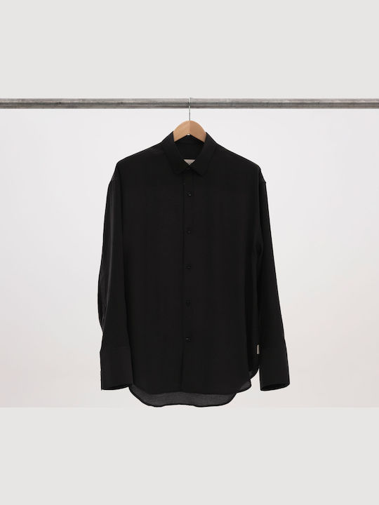 Long Sleeve Shirt In Regular Fit Black