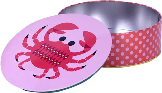 Kitsch Kitchen Βάζο Γενικής Χρήσης με Καπάκι Μεταλλικό 6.8x20cm