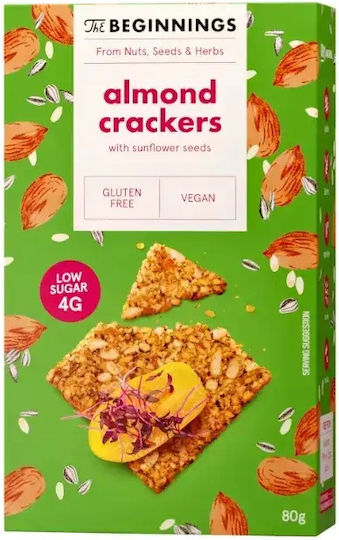 Almond Tomato Gluten Free Crackers 80gr