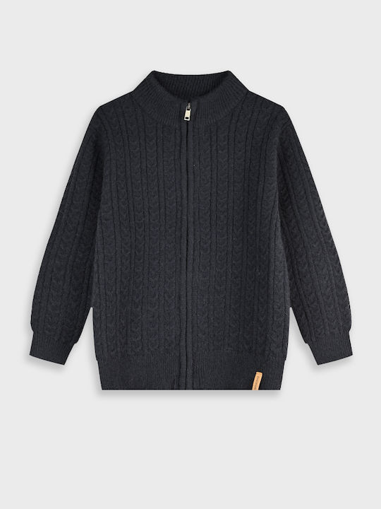 Energiers Kids Knitted Cardigan Anthracite