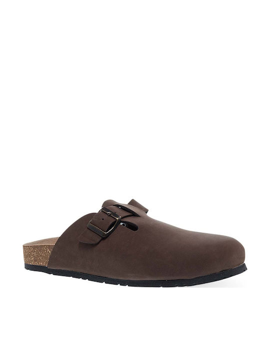 Parex Herren Anatomische Holzschuhe Braun