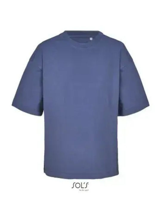 Sol's Boxy Ανδρικό Διαφημιστικό T-shirt Denim-244