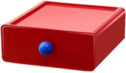 Kunststoff Schreibtischschublade 20x7.5x20cm Rote Kunststoff Schreibtischschublade 20x7.5x20cm Rote