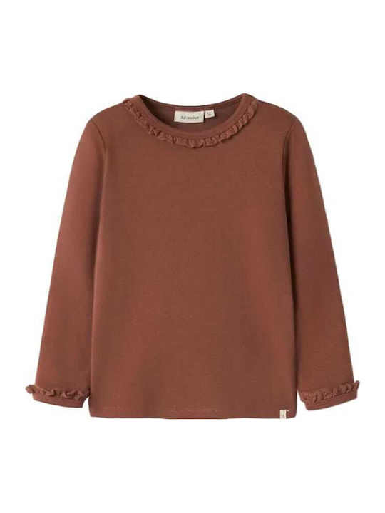 Lil' Atelier Kids Long-Sleeved Blouse Maple Syrup