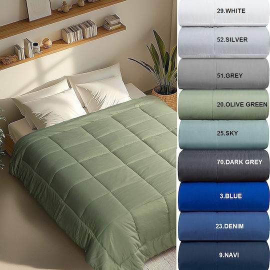 Adam Home Завивка Супер двойно 220x240см 51 Сив 85 GSM