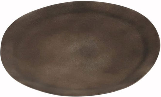 Art et Lumiere Dekorative Platte Metallisch Braune 33x33cm