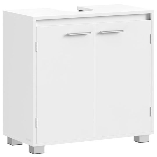 Vasagle Баня шкаф без мивка Ш60xД30xВ60cm Бял