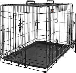 Feandrea Feandrea Hunde-Drahtkäfig mit 2 Türen Schwarz 107x70x78cm Feandrea Feandrea Hunde-Drahtkäfig mit 2 Türen Schwarz 107x70x78cm