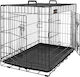 Feandrea Feandrea Hunde-Drahtkäfig mit 2 Türen Schwarz 107x70x78cm