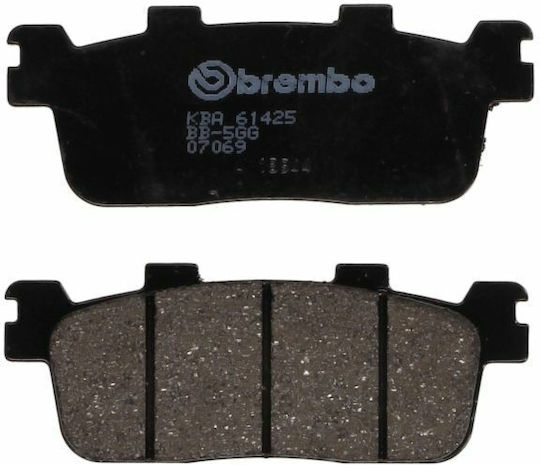 Brembo Мотоциклетни накладки за скутер задни Carbon Ceramiccc 35,8x93,6x10,1mm Kymco Grand Dink K-xcti People Xciting X-town Peugeot Xp 125-400